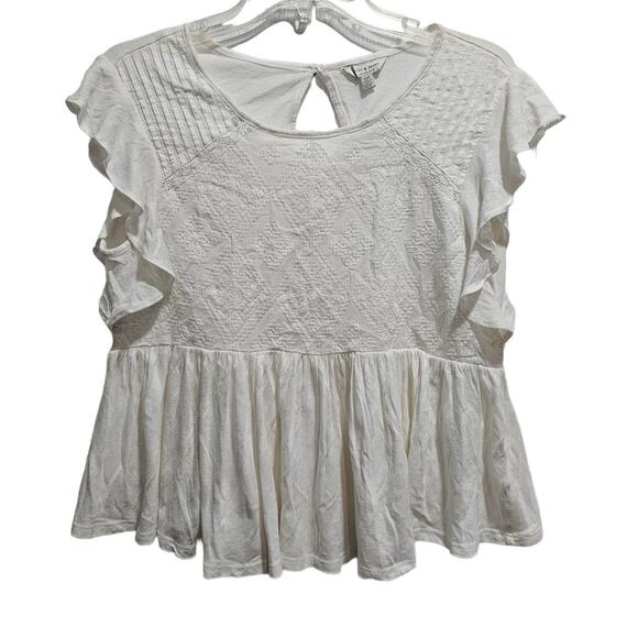 Lucky Brand Top SIZE Small White New - Picture 1 of 2